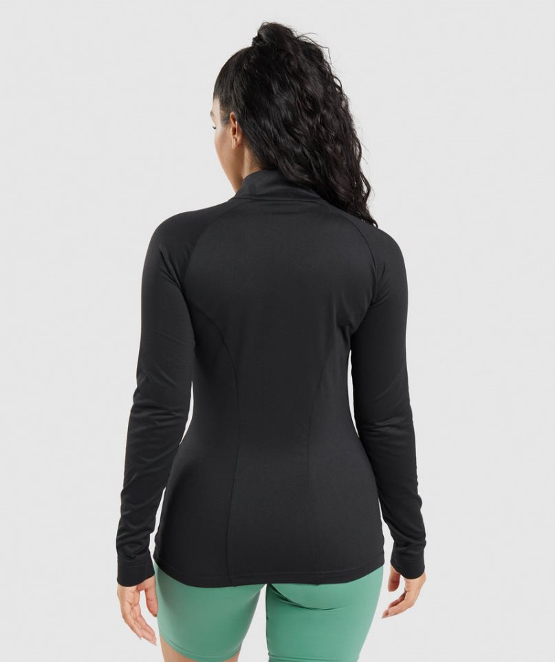 Women's Gymshark Training Jackets Black | NZ 0TNQLU